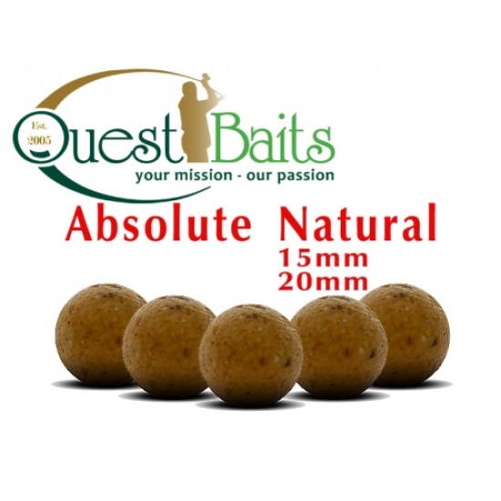 Quest Baits ACTUAL NATURAL BOILIES