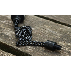 SOLAR BLACK STAINLESS CHAIN PLASTIC ENDED 12 inch